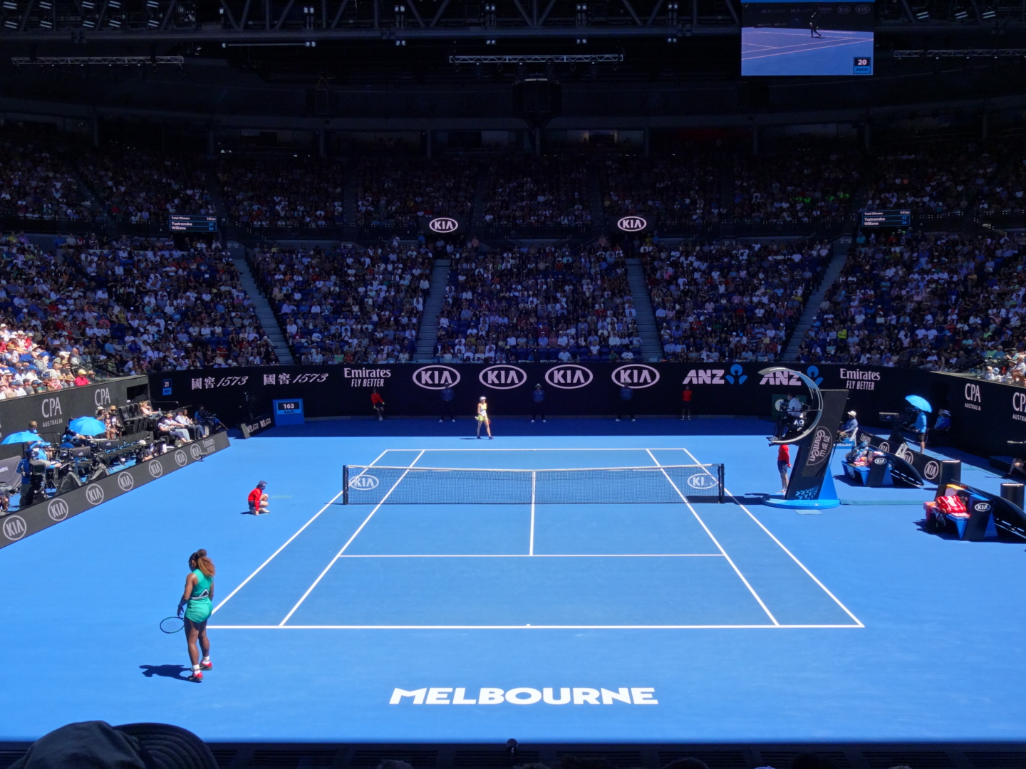 Tazy à l'Open d'Australie 2019 devant Federer contre Tsitsipas