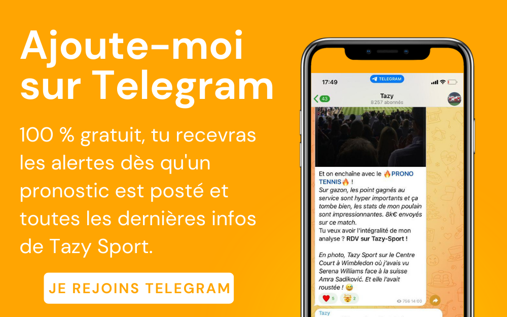 Rejoins Tazy Sport sur son canal Telegram