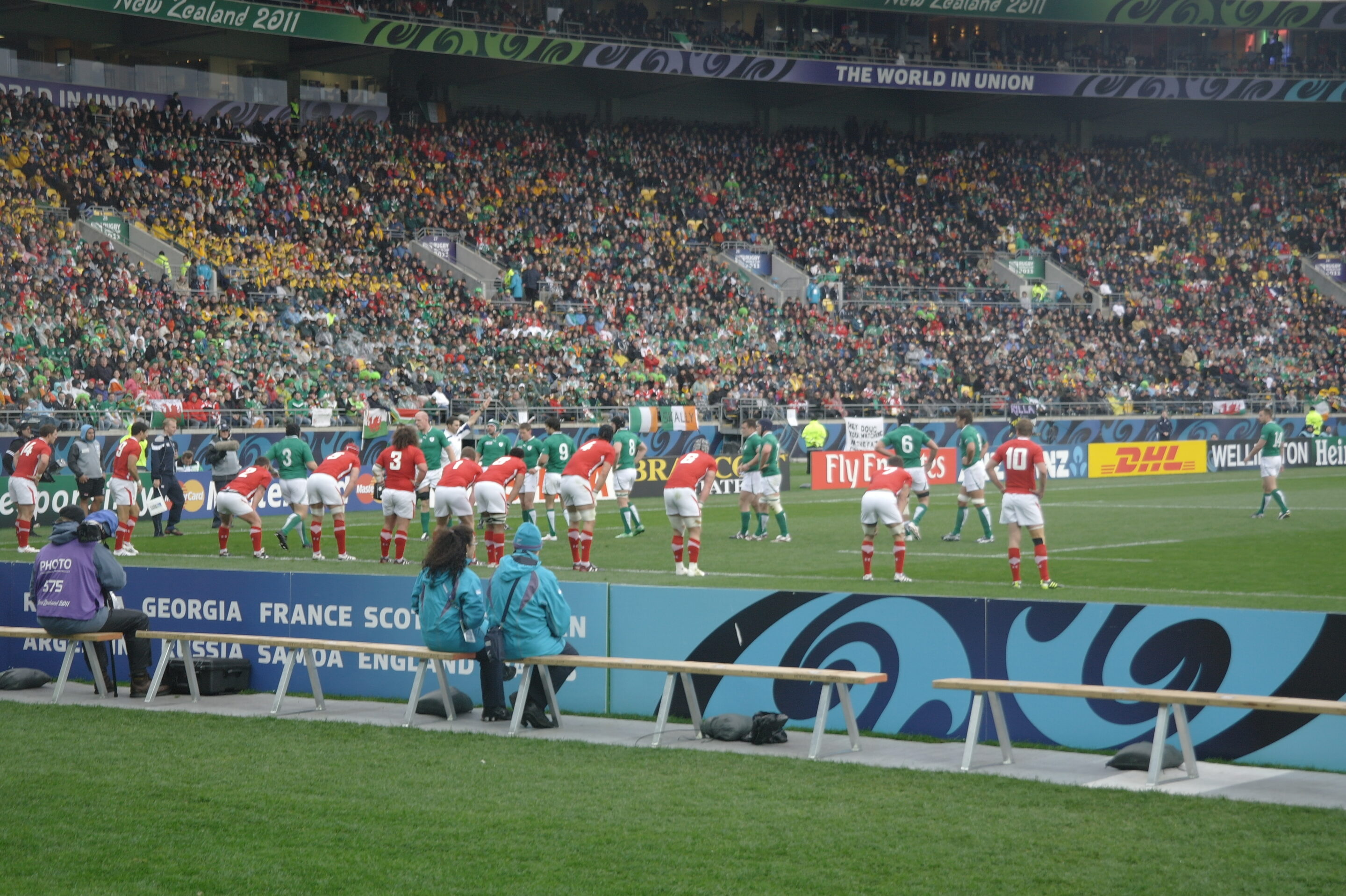 Touche irlande pays de galles rugby coupe du monde 2011